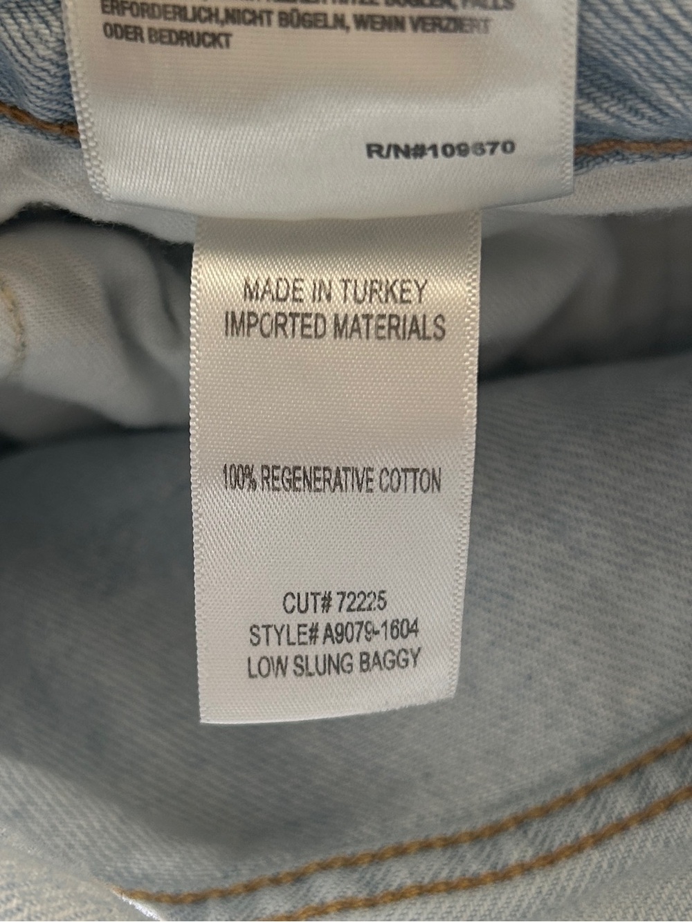 Agolde Low Slung Baggy Jeans in “Fragment” Light Wash - Picture 10 of 10